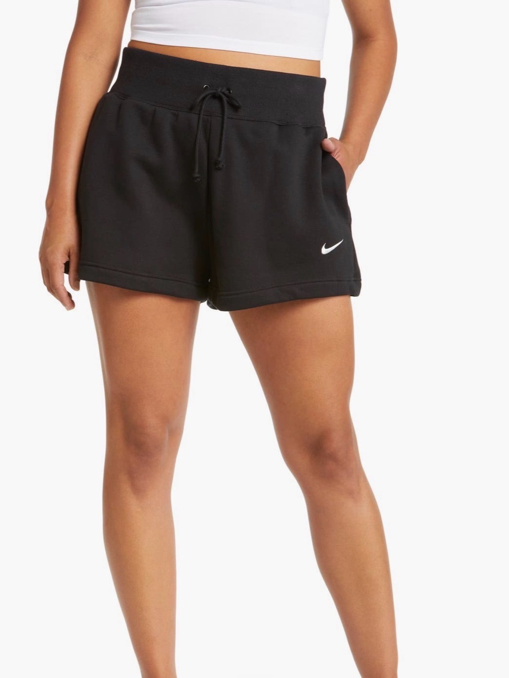 Nike Women’s Navy Blue Athletic Shorts with Swoosh